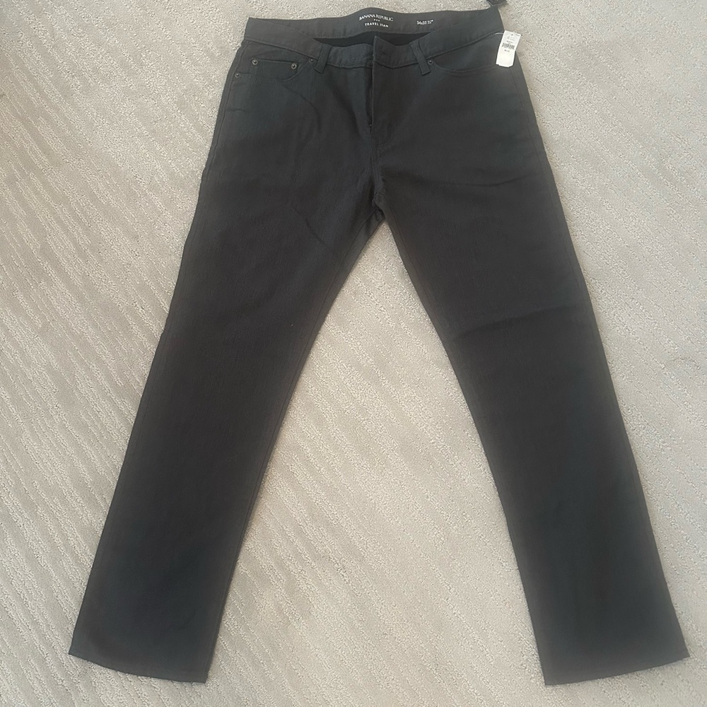 Banana Republic Men's Dark Grey  Straight Jeans